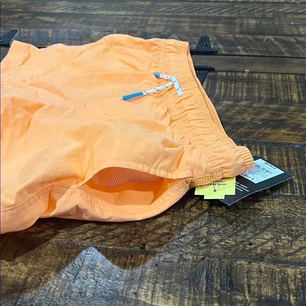 Art Class Vibrant Orange Swim Trunks